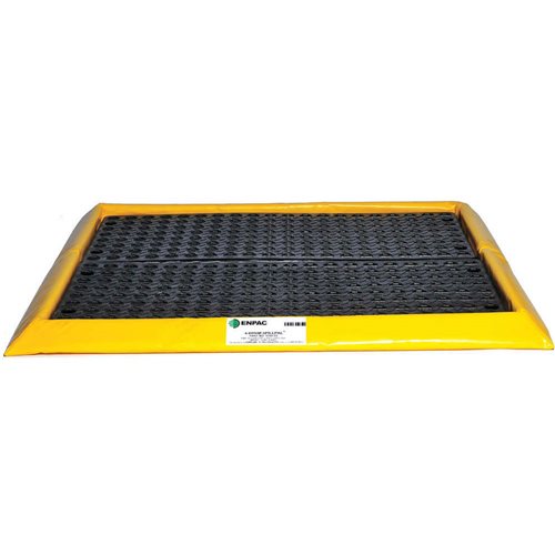 4 Drum In-Line Spillpal Flexible Spill Deck, Yellow