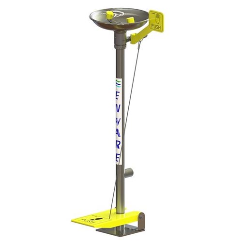 Emergency Eye Wash Pedestal Mounted HandFoot Operated